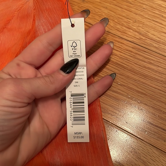 Robbi & Nikki coral and white tank top never worn - Picture 5 of 5